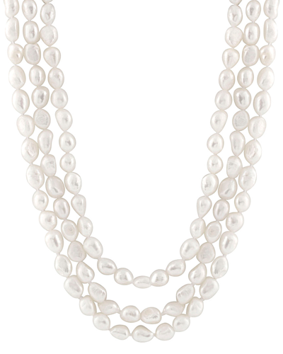 Splendid Pearls 9-10mm Pearl 64in Endless Necklace In White