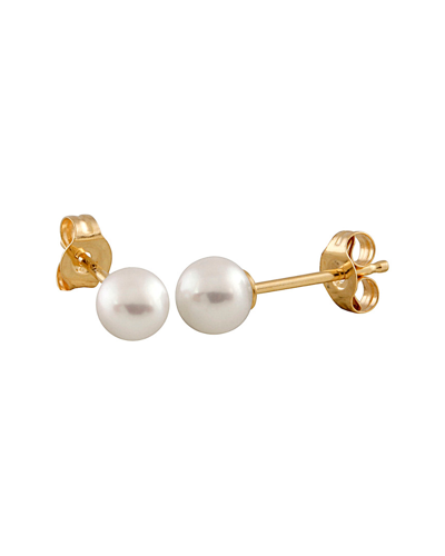 Splendid Pearls 14k 3-4mm Akoya Pearl Studs