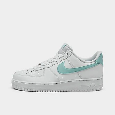 Nike Women's Air Force 1 Low Casual Shoes In White/jade Ice