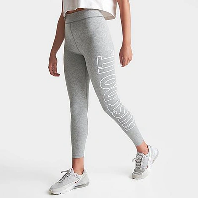 Nike Women's Sportswear Classics Jdi High-waisted Leggings In Dark Grey Heather
