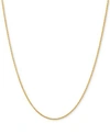ITALIAN GOLD WHEAT LINK CHAIN NECKLACE COLLECTION IN 14K GOLD