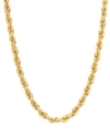 MACY'S DIAMOND CUT ROPE CHAIN 4 3 8MM NECKLACE COLLECTION IN 10K GOLD