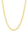 ITALIAN GOLD POLISHED MARINER CHAIN 3MM COLLECTION IN 10K GOLD