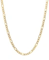Italian Gold Figaro Link Chain 5 3 4mm Necklace Collection In 14k Gold In Yellow Gold
