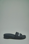 Balenciaga 40mm Bb Pool Wedge Slide Sandals
