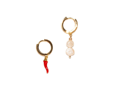 Joey Baby Hot Chili Earrings In Red