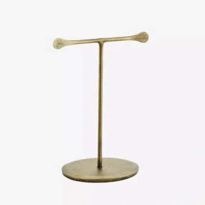 Madam Stoltz Hand Forged Iron Jewellery Stand In Gold