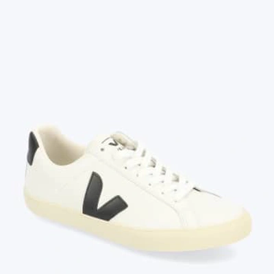 Veja Esplar Leather  Shoe In Extra White/black