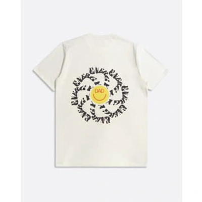 Far Afield Faxnfh007 Graphic Print T-shirt Smiley Dad Energy In White
