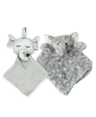 Tendertyme Baby Boys Pacifier Keeper And Plush Nunu Toy, 2 Piece Set In Gray