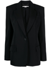 Stella Mccartney Black Single-breasted Wool Blazer In Black
