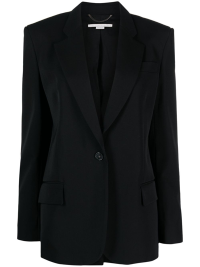 Stella Mccartney Black Single-breasted Wool Blazer