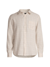 RAILS MEN'S HAVANA PLAID BUTTON-FRONT SHIRT