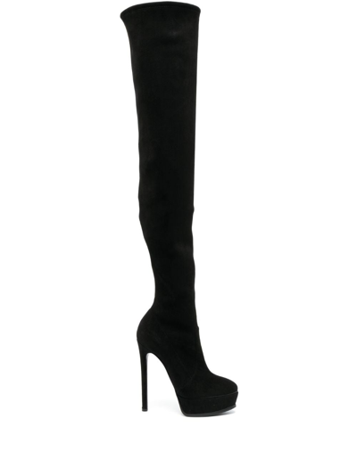 CASADEI FLORA 140MM ABOVE-KNEE PLATFORM BOOTS