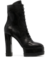 CASADEI NANCY 120MM LACE-UP ANKLE BOOTS
