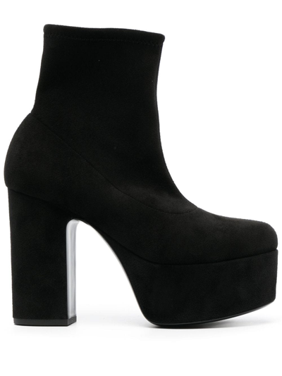 Casadei Isa 110mm Ankle Boots In Black