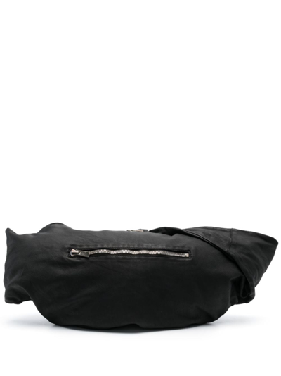 Guidi Leather Crossbody Bag In Black