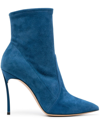 CASADEI BLADE 125MM SUEDE ANKLE BOOTS