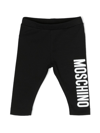 MOSCHINO LOGO-PRINT STRETCH-COTTON LEGGINGS