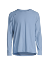 Rhone Men's Reign Long-sleeve Shirt In Cyan