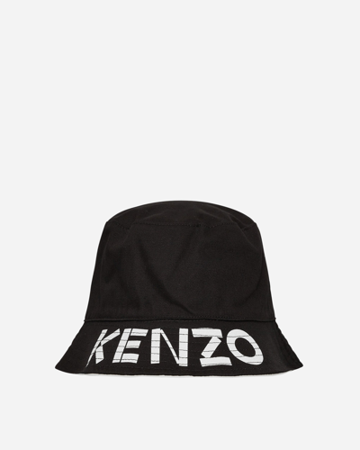 Kenzo Reversible Bucket Hat In Black