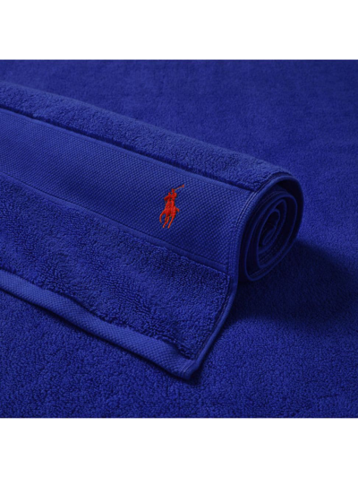 Polo Ralph Lauren Polo Player Cotton Bath Mat In Heritage Royal
