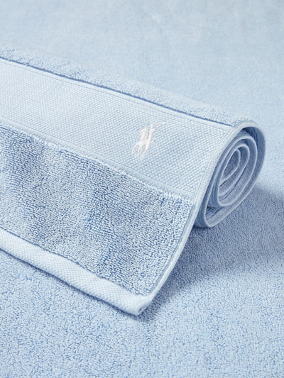 Ralph Lauren Polo Player Cotton Bath Mat In Office Blue