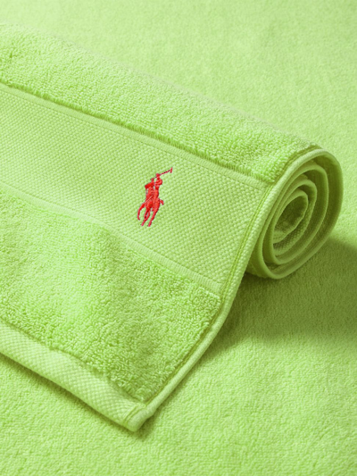 Ralph Lauren Polo Player Cotton Bath Mat In Kiwi Lime