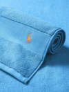 Ralph Lauren Polo Player Cotton Bath Mat In Cove Blue