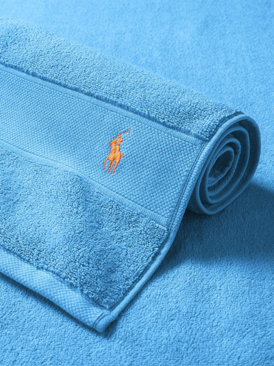 Polo Ralph Lauren Polo Player Cotton Bath Mat In Cove Blue