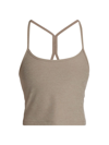 Beyond Yoga Space Dye Crop Tank In Birch Heather
