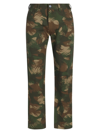 MOSCHINO MEN'S ALL OVER CAMOUFLAGE TROUSERS