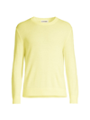 Jil Sander Men's Virgin Wool Sweater In Light Pastel Yellow
