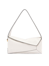 Loewe Women's Puzzle Leather Hobo Bag In Soft White