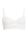 Else Women's Bella Lace Longline Triangle Bra In Ivory