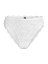 Else Women's Peony High-waisted Lace Thong In Off White