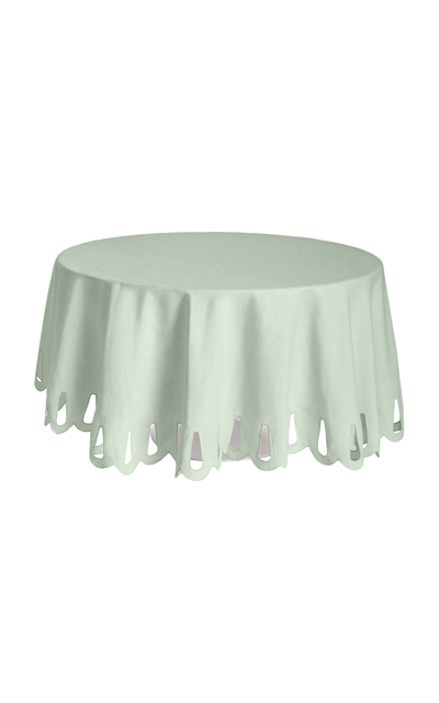 Moda Domus Linen Tablecloth In Green