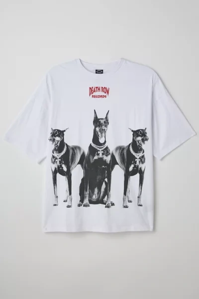 Urban Outfitters Death Row Records Doberman Tee In White