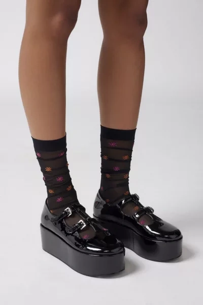 Urban Outfitters Uo Giana Platform Mary Jane Shoe In Black