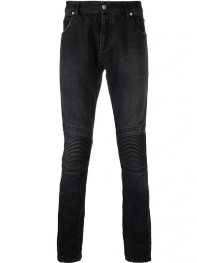 Balmain Denim Jeans In Black