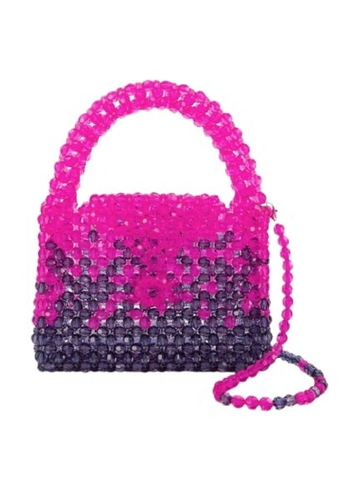 Germanier Bead-embellished Mini Tote Bag In Multicolor