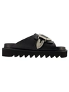 Toga Aj1235 Mule - Black - Leather In Black
