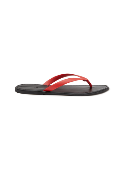 The Row Beach Rubber Flip Flops In Red