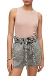 Allsaints Rina Crew Neck Sleeveless Tank Top In Soft Pink