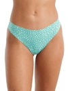 Bare The Easy Everyday No Show Thong In Lagoon Dot