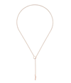 Gucci Link To Love Lariat Rose Gold Necklace  - Ybb662110002 In Rose Gold-tone