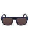 Mykita Md25 Navy Blue Brown Solid Acetate Sunglasses In Black