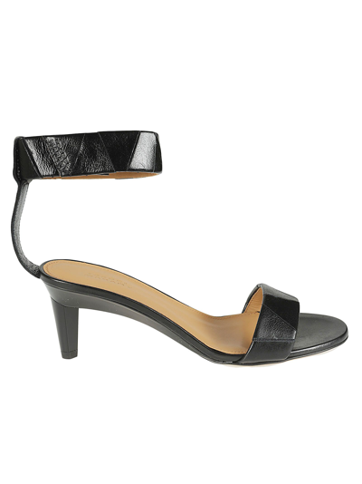 Isabel Marant Arely Leather Sandals In Black