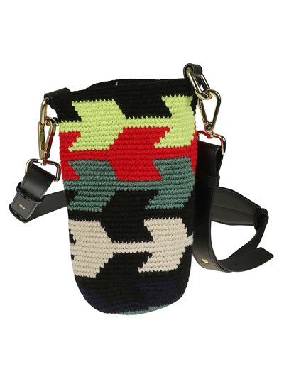 Colville Knitted Bucket Bag In Multicolour