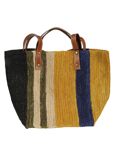 Colville Little Sister Raffia Tote Bag In Multicolour